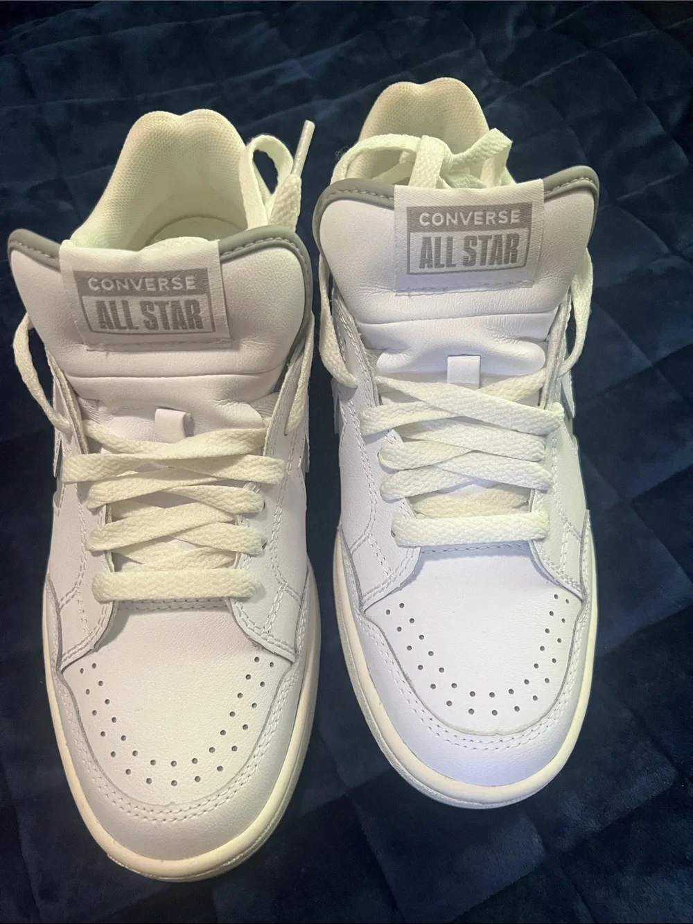 Converse White Low-Top Leather Sneakers